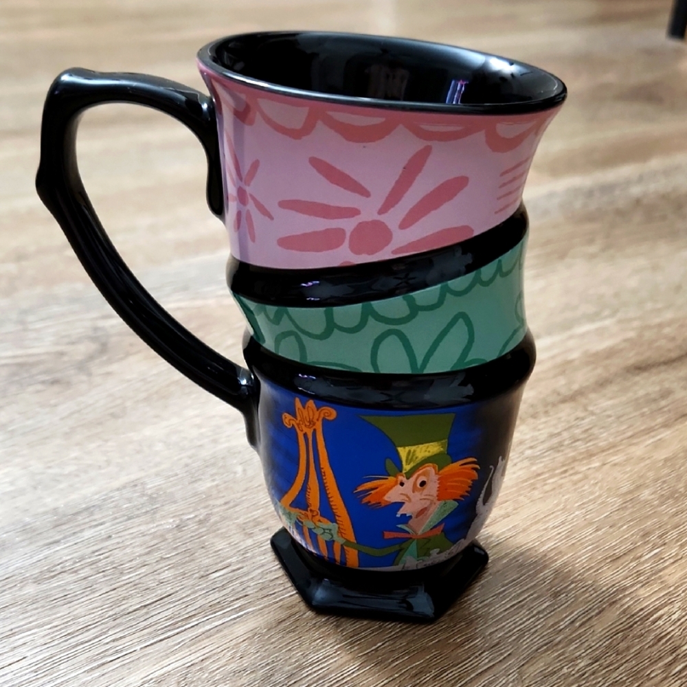 Alice in Wonderland Stacked Teacup Illusion Mug